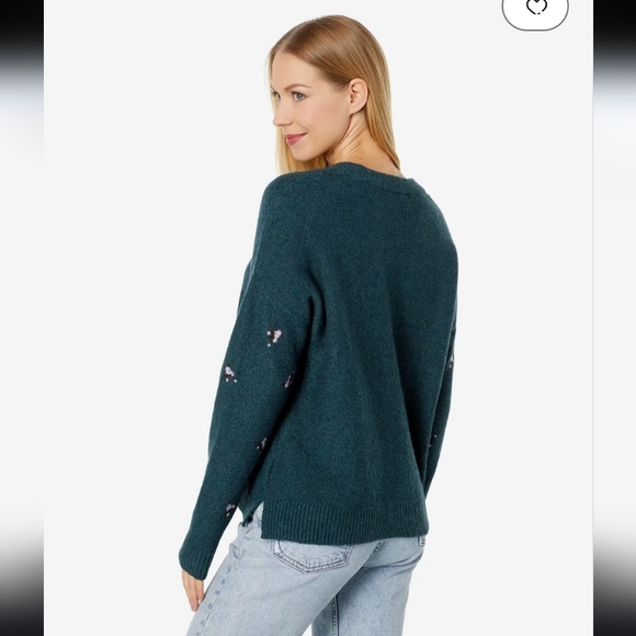 Madewell Embroidered Cross- Stitch Floral Pullover Sweater XS - Picture 3 of 9